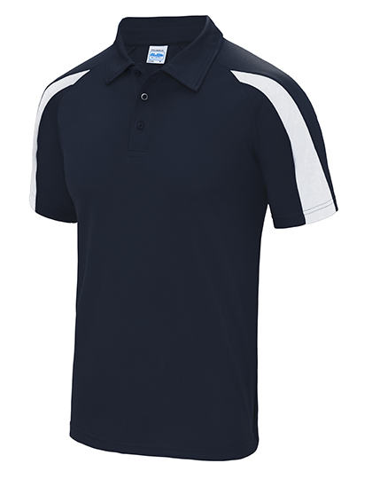 Schnell trocknendes Unisex Kontrast-Poloshirt