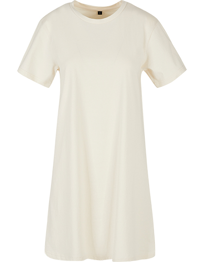 Loose Fit T-Shirt-Kleid mit feinem Rundhalsausschnitt