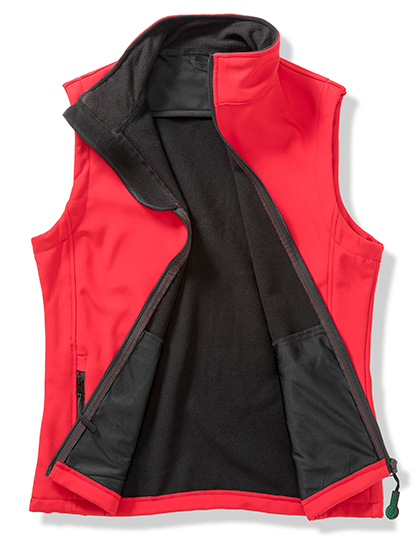 Herren Softshell-Bodywarmer mit Kinnschutz