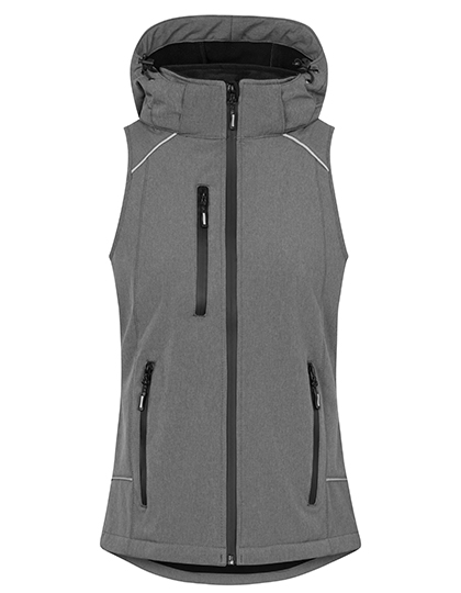 Damen-Softshellweste mit Kinnschutz - 8.000 mm