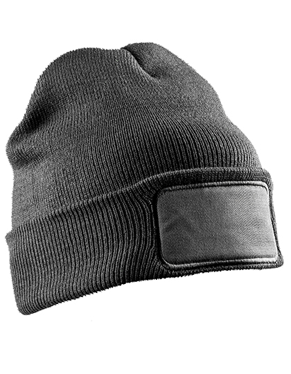 Recycled Double Knit Printers Beanie
