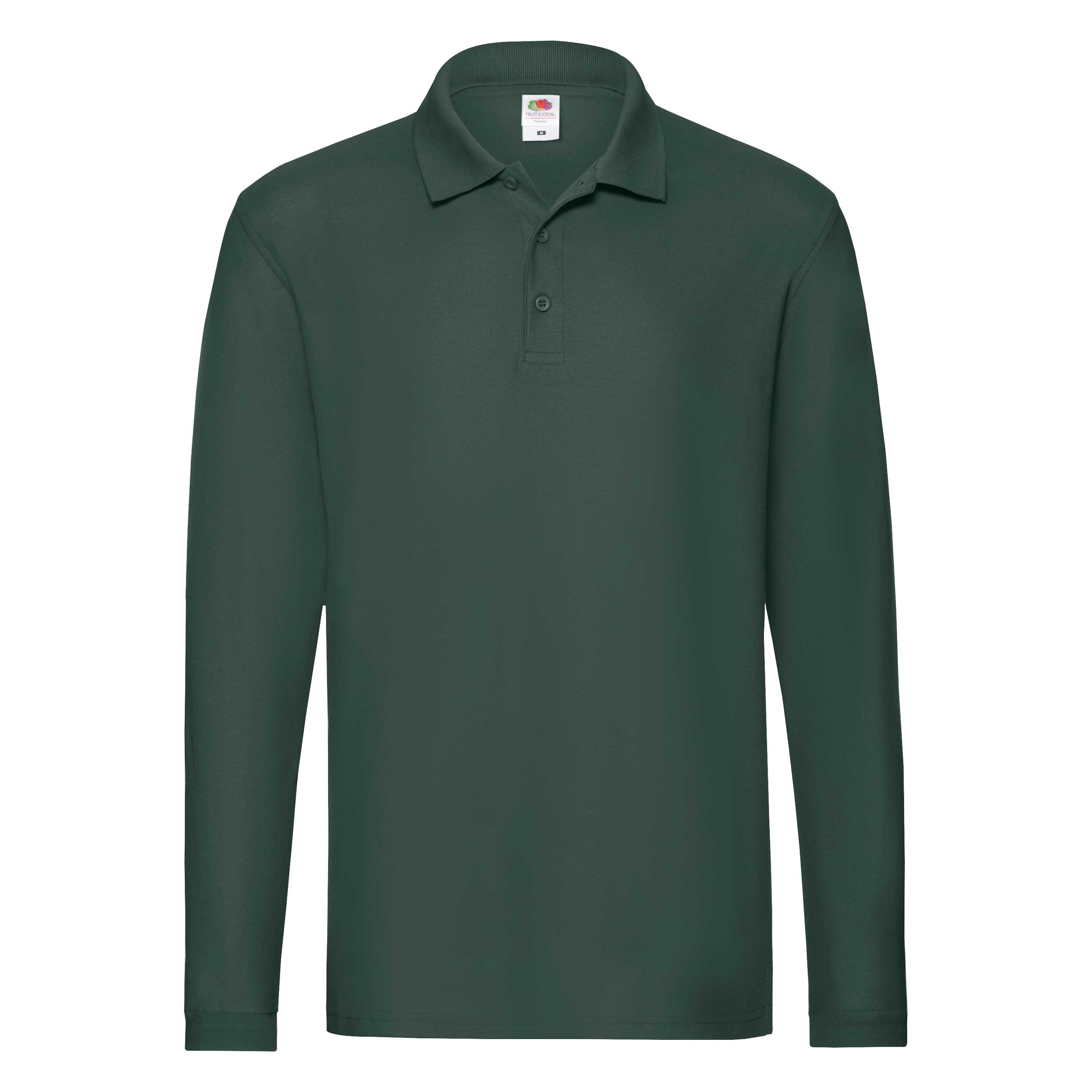 Premium Herren Langarm-Poloshirt mit Seitenschlitzen