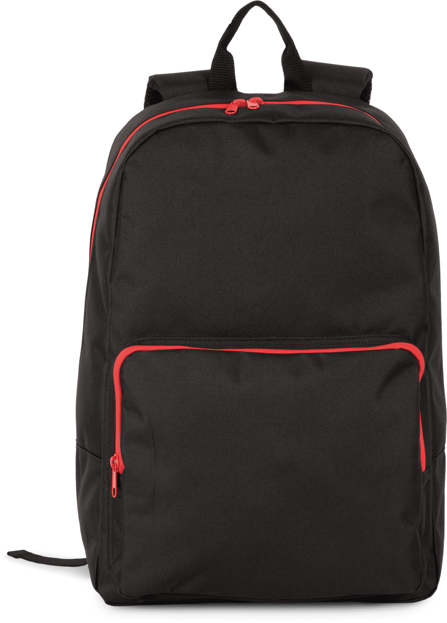 Rucksack mit kontrastfarbenem Reißverschluss aus Polyester