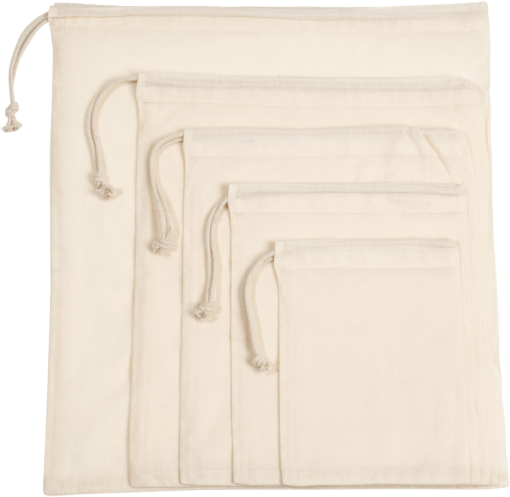Tasche mit Kordelzug aus Bio-Baumwolle Medium