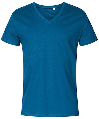 Schmal geschnittenes Herren-T-Shirt mit V-Ausschnitt