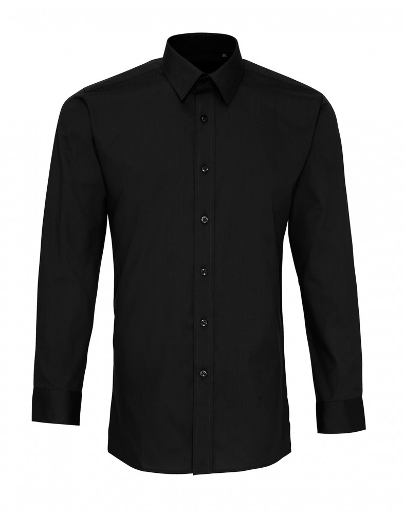 Men´s Long Sleeve Fitted Poplin Shirt