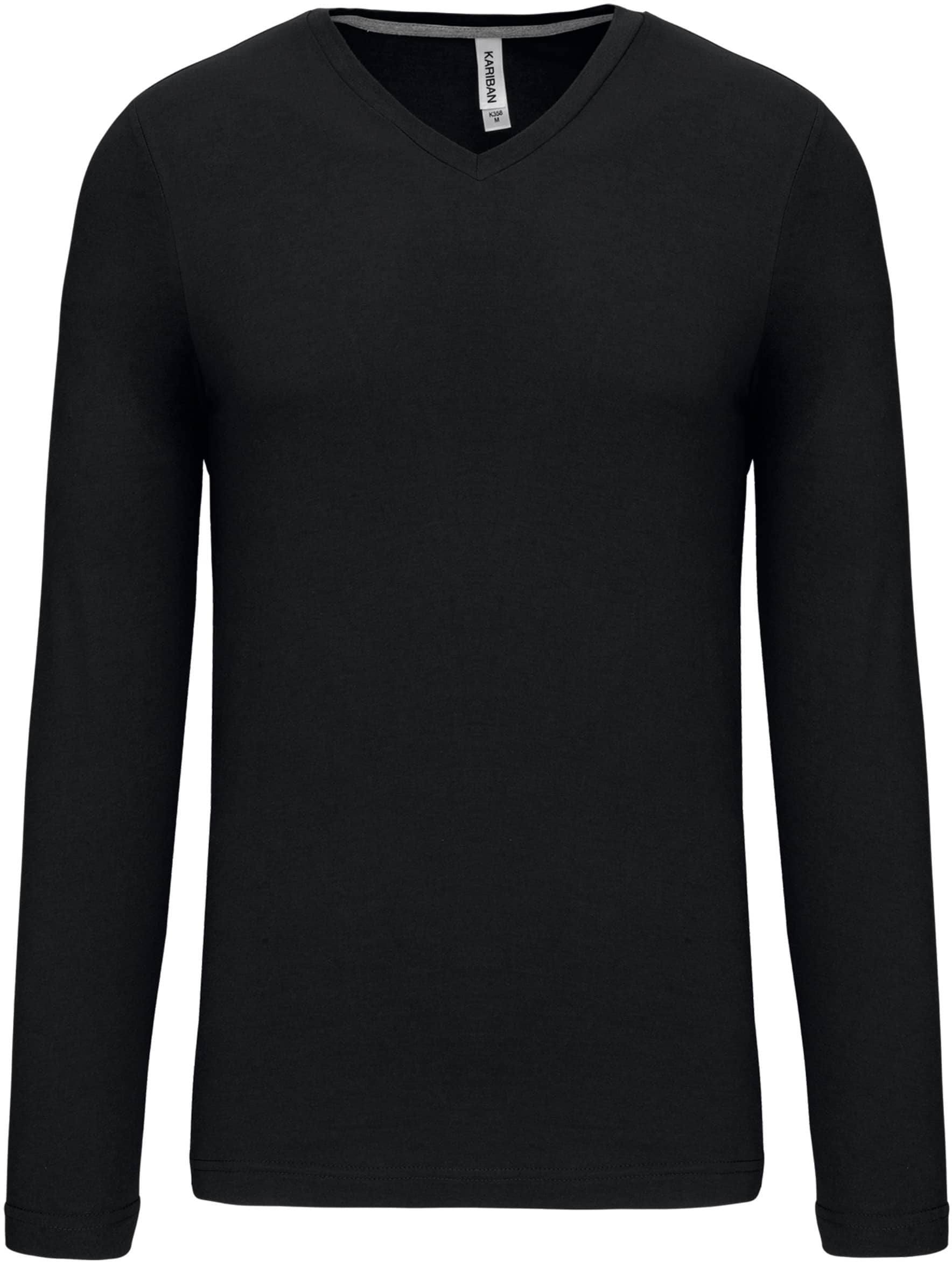 Men`s long-sleeved V-Neck T-shirt