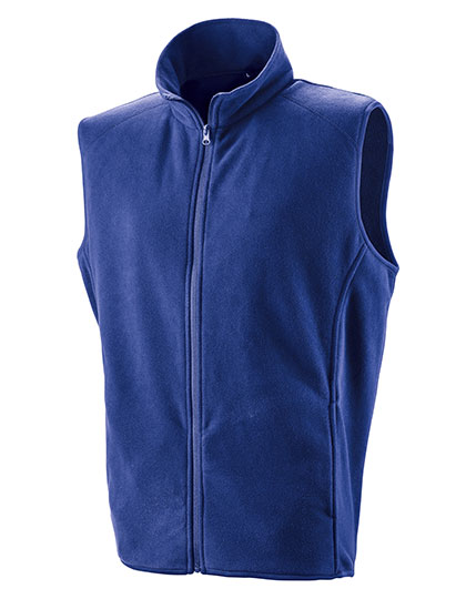 Unisex Micro-Fleeceweste mit Ziernähten