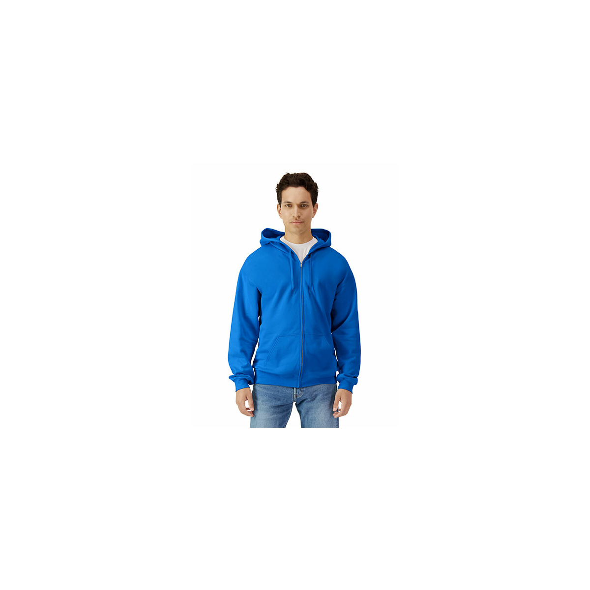 Softstyle® Midweight Fleece Adult Full Zip Hooded Sweatshirt