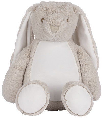 Plüsch-Hase mit Reißverschluss