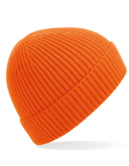 Engineered Knit Ribbed Beanie
