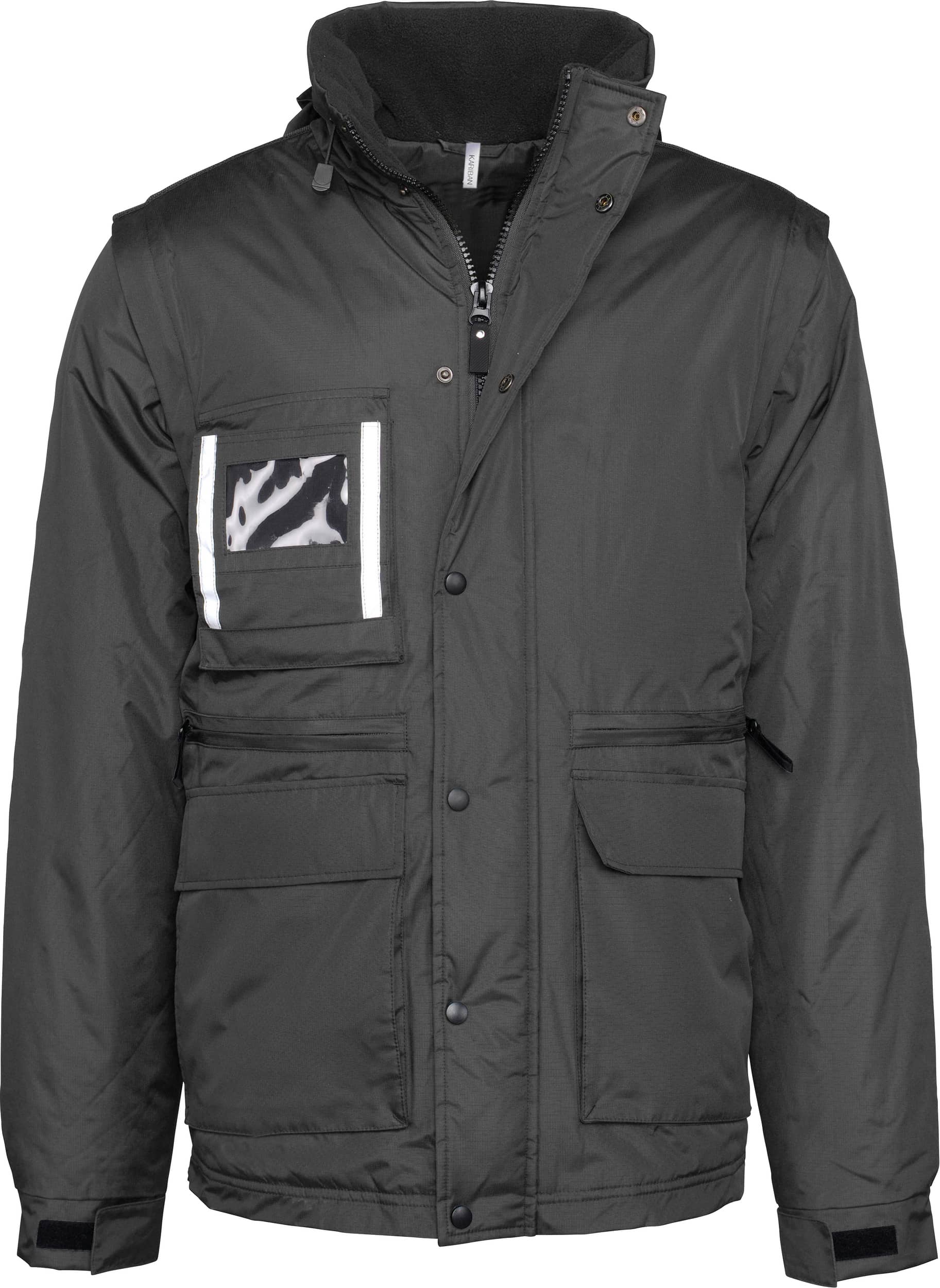 Workwear Parka mit abtrennbaren Ärmeln