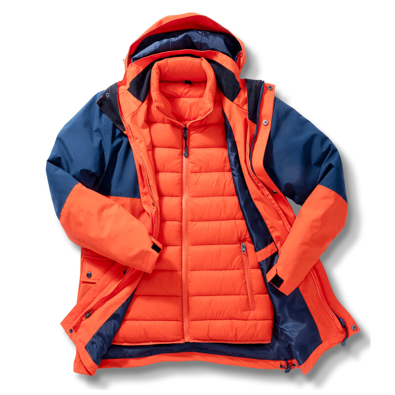 Recycled 3-In-1 Padded Ripstop Jacket