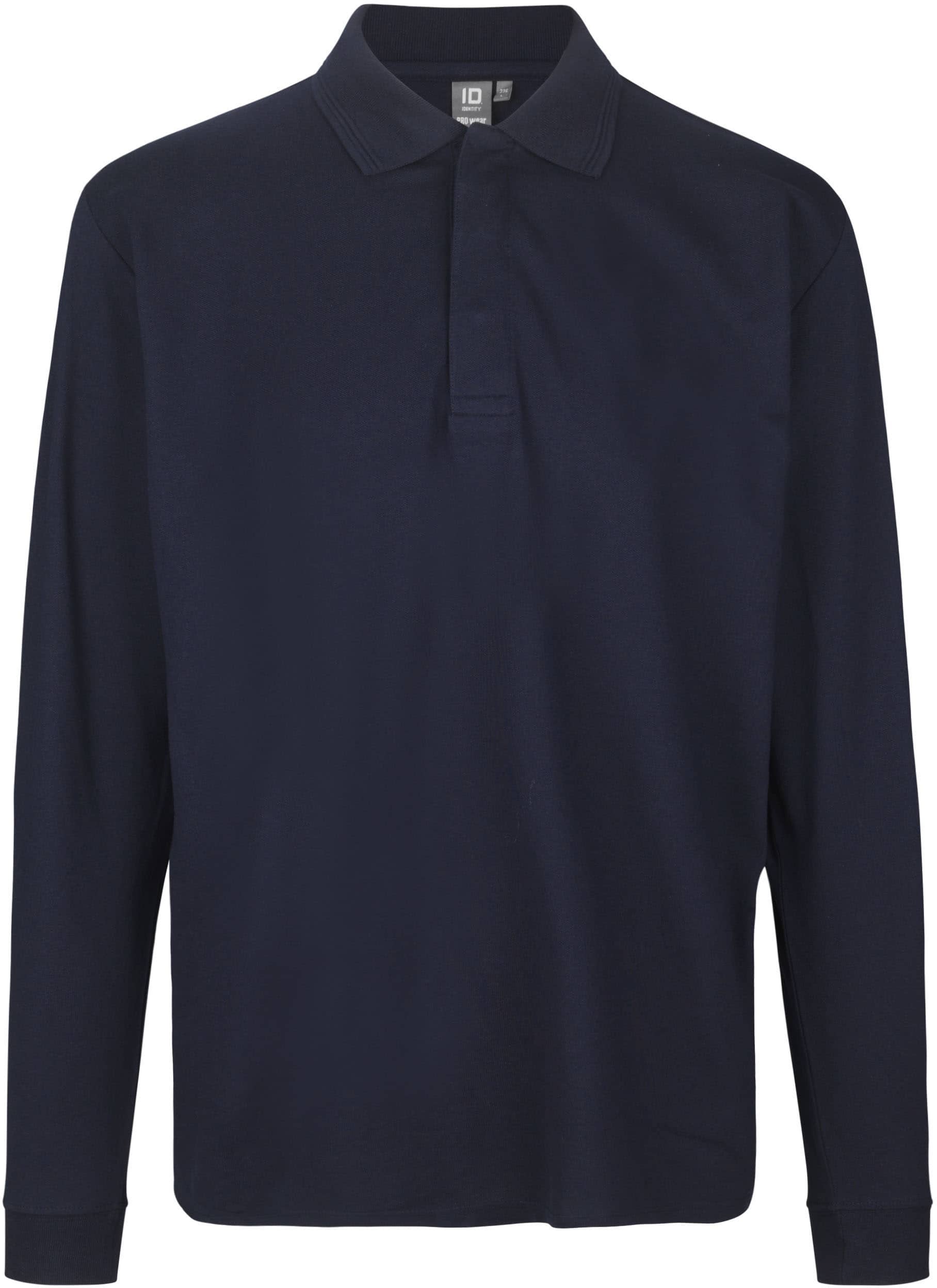 PRO Wear Langarm-Poloshirt mit Druckknopf