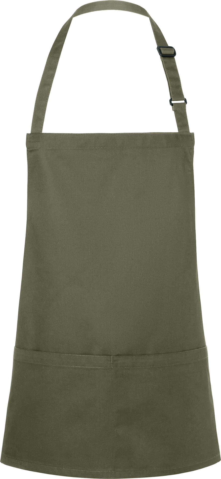 Kurze Latzschürze Basic mit Schnalle und Tasche