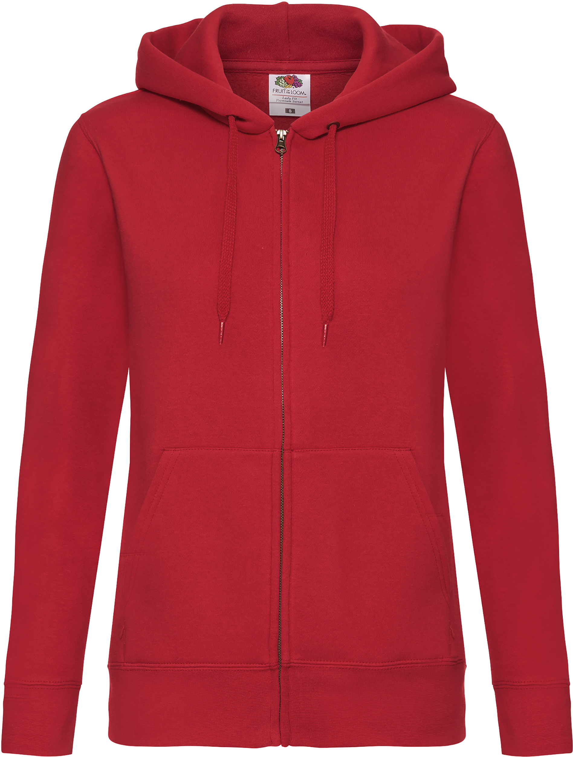 Flauschiger klassischer Premium Damen Zip-Hoodie