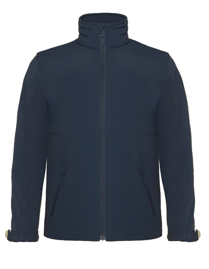 3-lagige Kinder Softshelljacke mit abnehmbarer Kapuze