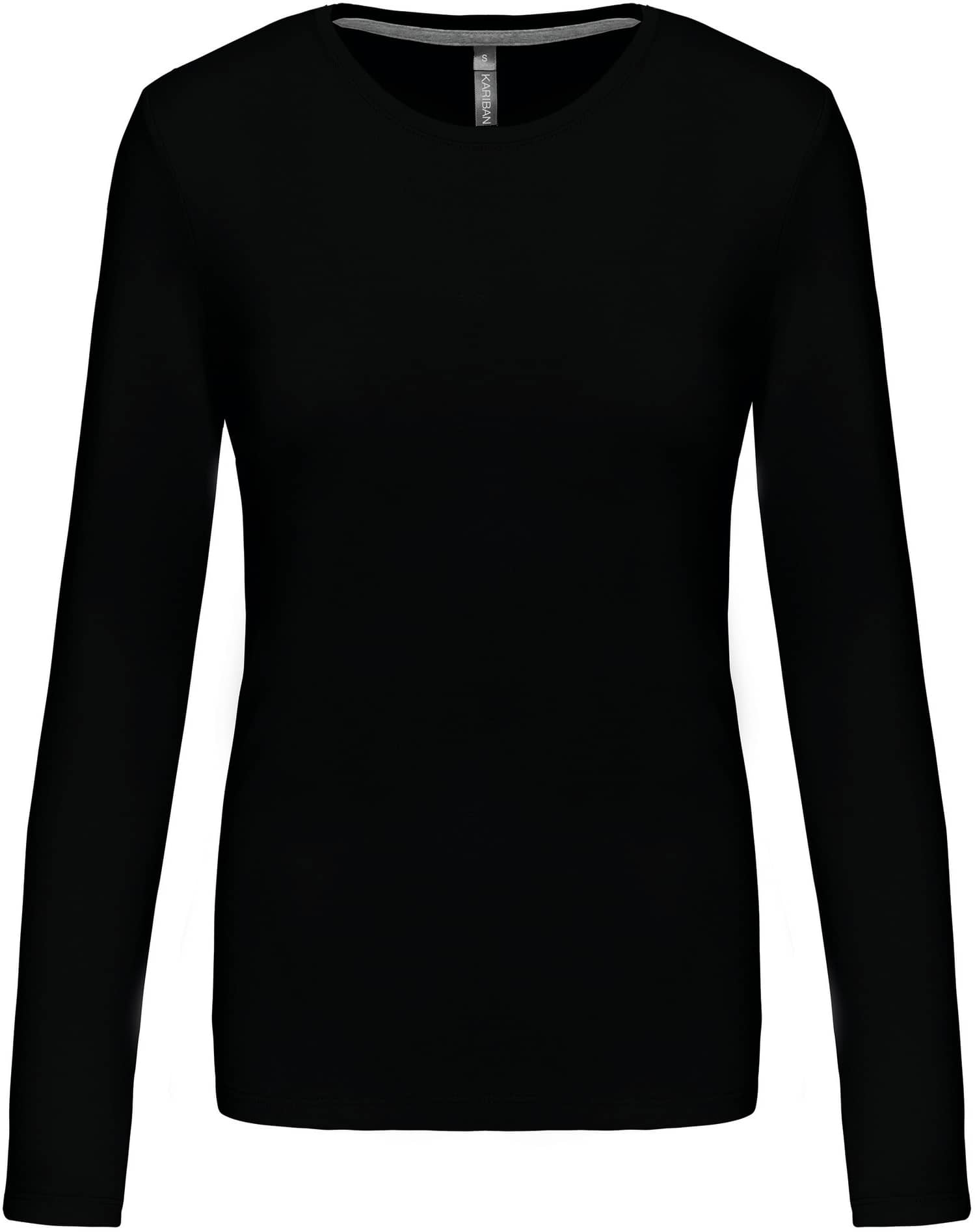 Ladies` Long-sleeved Crew Neck T-shirt