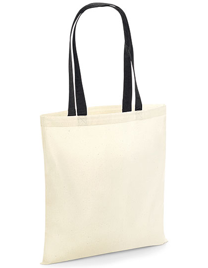 Baumwolltasche mit Kontrast-Henkeln