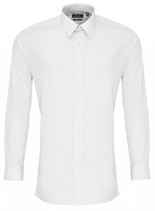 Men´s Long Sleeve Fitted Poplin Shirt