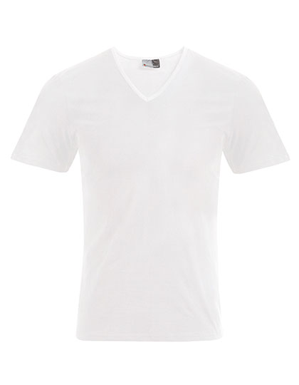 Herren Slim-Fit-T-Shirt mit Elasthan und V-Neck