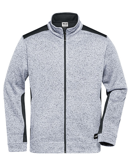 Herren Strick Workwear-Fleecejacke "Strong"