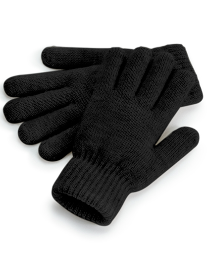 Weiche gerippte Strickhandschuhe