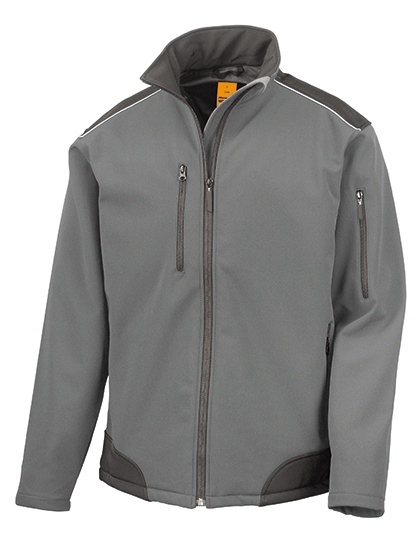 3-lagige Unisex-Softshelljacke mit mit Reflektionsmaterial von 3M-Scotchlite - 8.000 mm
