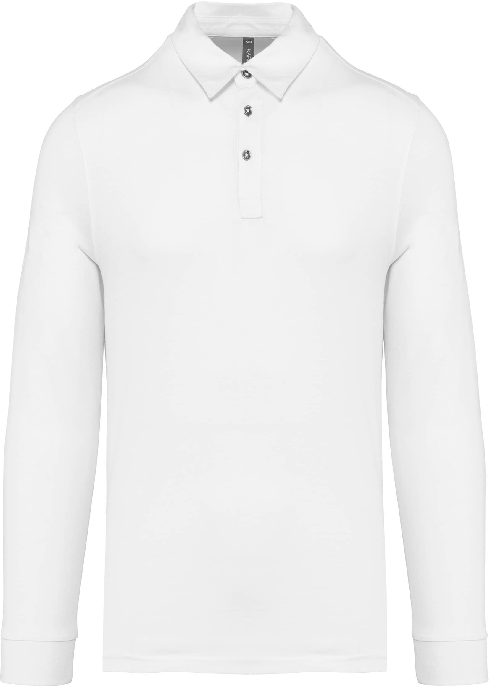 Langarm-Polohemd für Herren aus Jersey