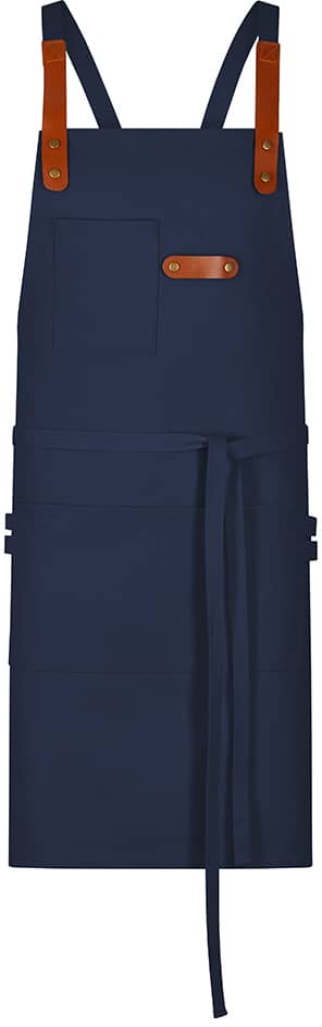 Latzschürze Canvas mit Zier-Label