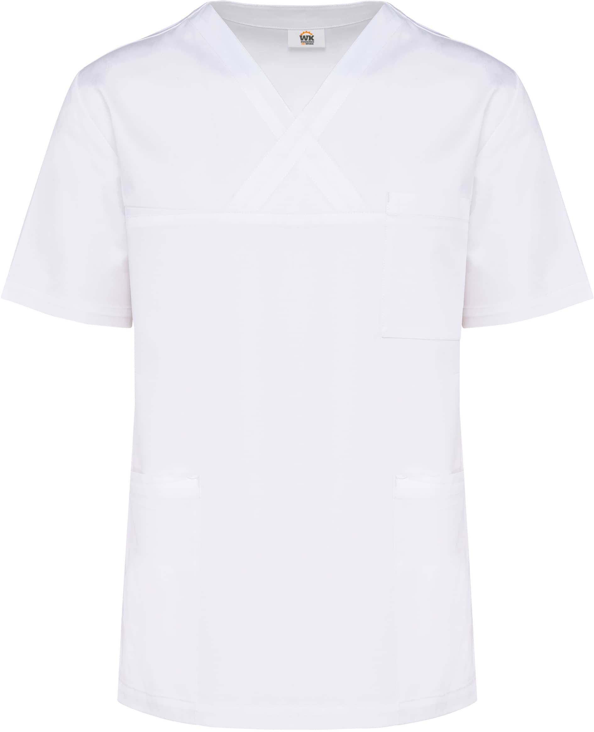 Kurzärmlige Unisex-Tunika aus Baumwollpolyester