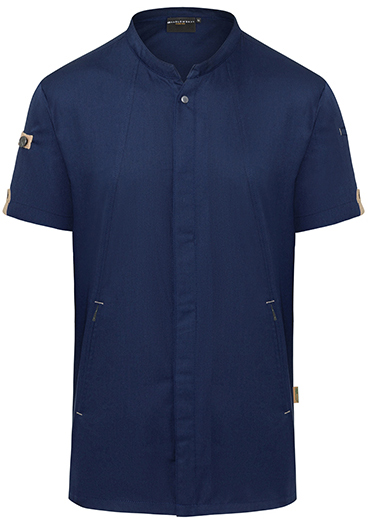 Recycelte Kurzarm-Herren-Kochjacke "Green-Generation"