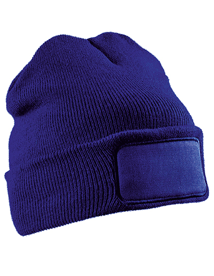 Recycled Double Knit Printers Beanie
