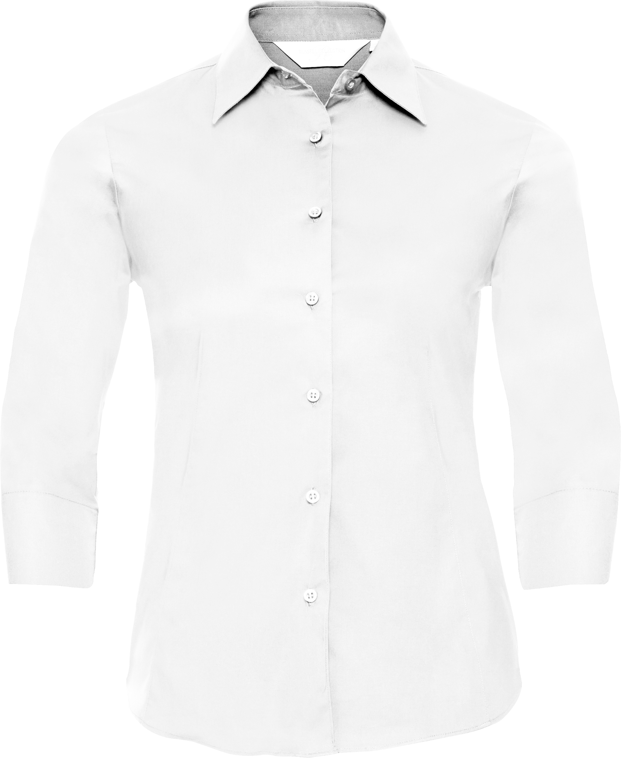Ladies' Long Sleeve Classic Pure Cotton Poplin Shirt