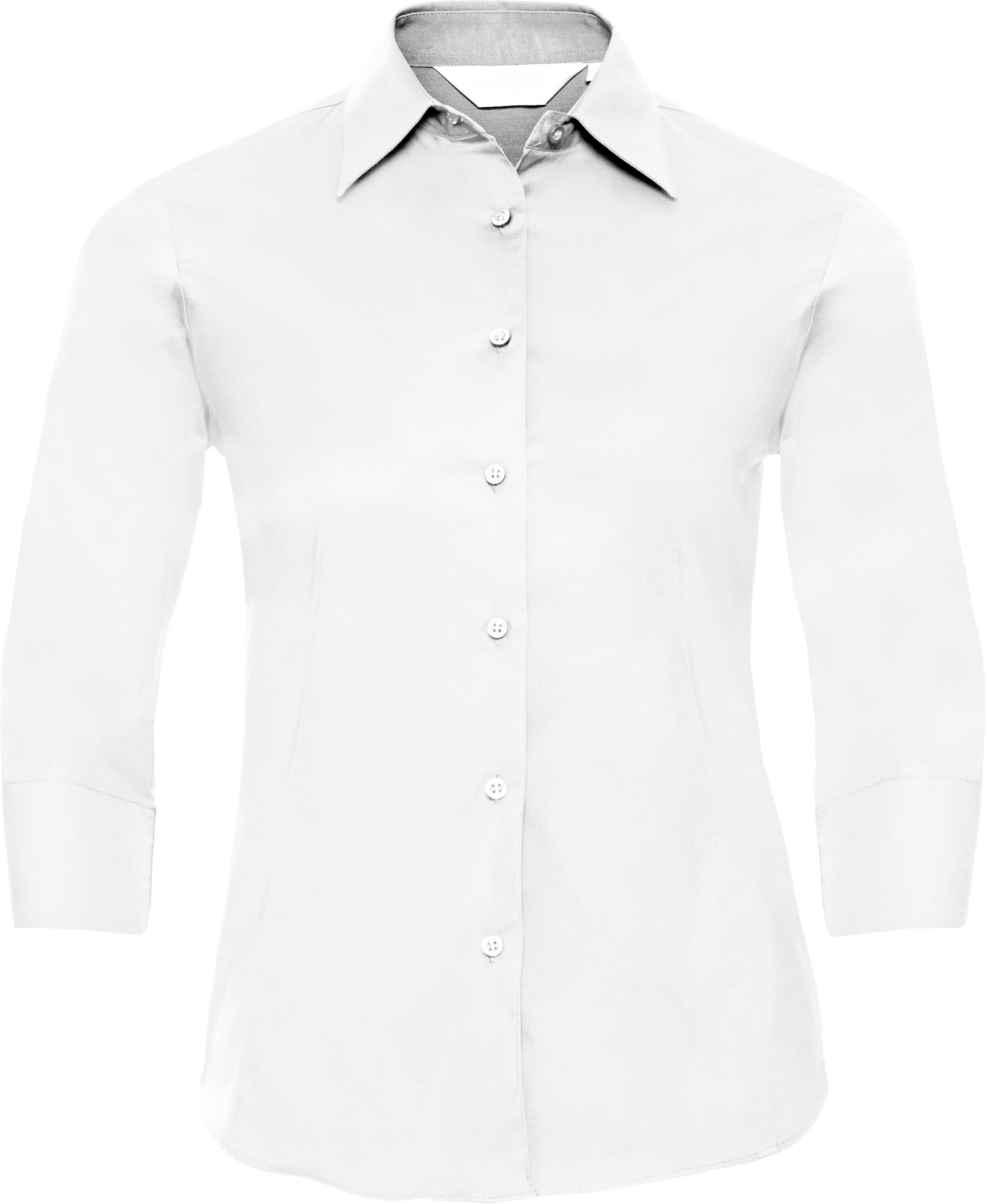 Ladies' Long Sleeve Classic Pure Cotton Poplin Shirt