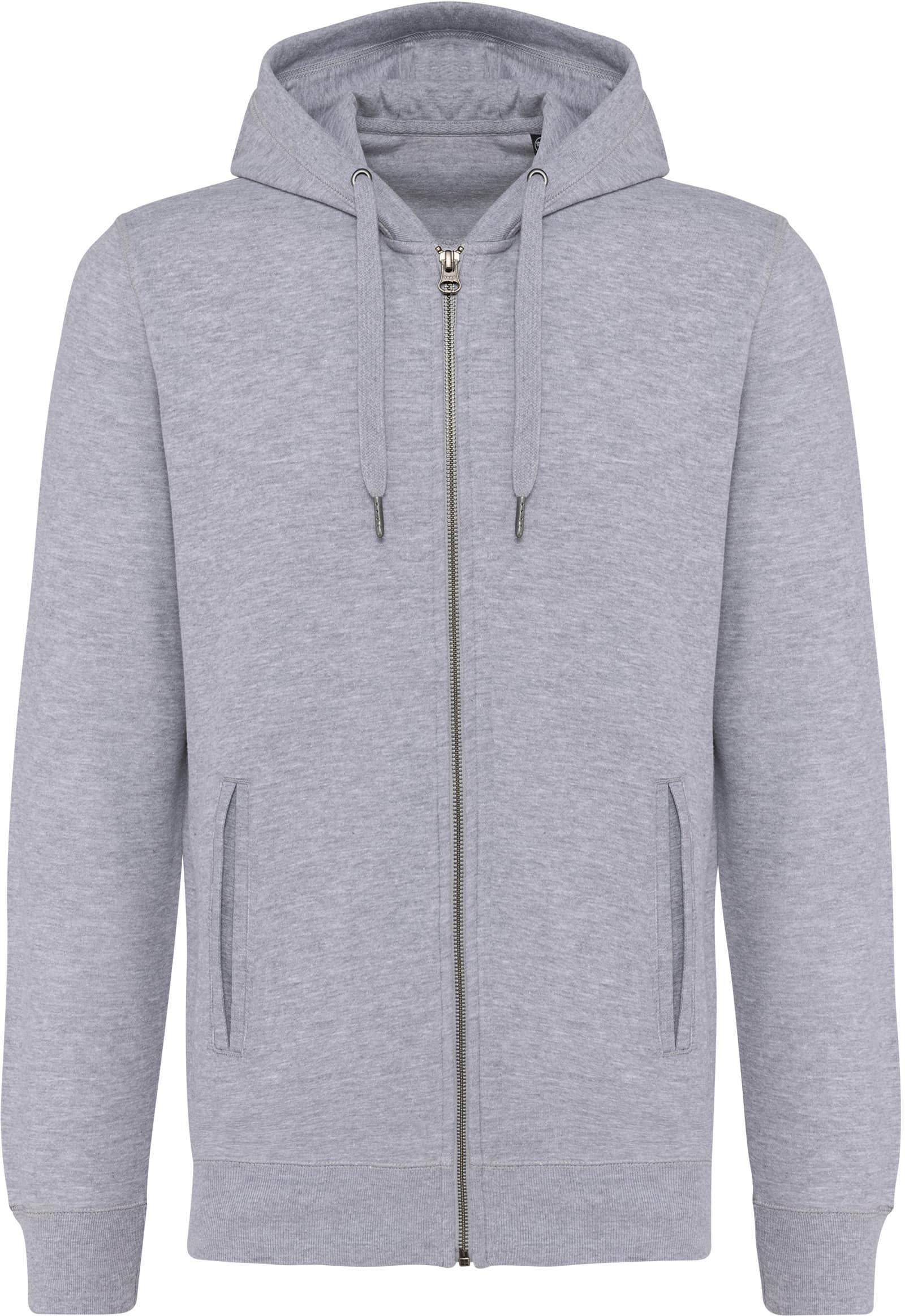 Umweltfreundliches Unisex-Kapuzensweatshirt mit Reißverschluss