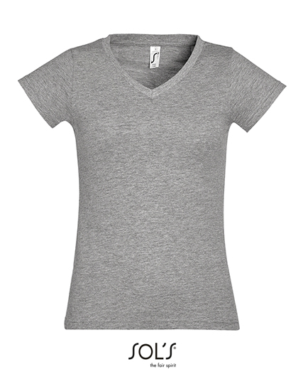 Women´s V-Neck-T-Shirt Moon