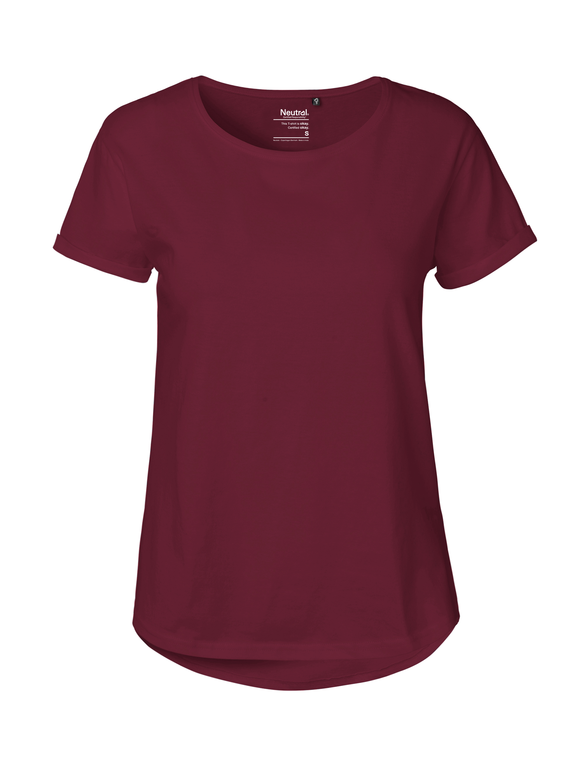 Roll-Up Damen-T-Shirt aus Fairtrade-Baumwolle