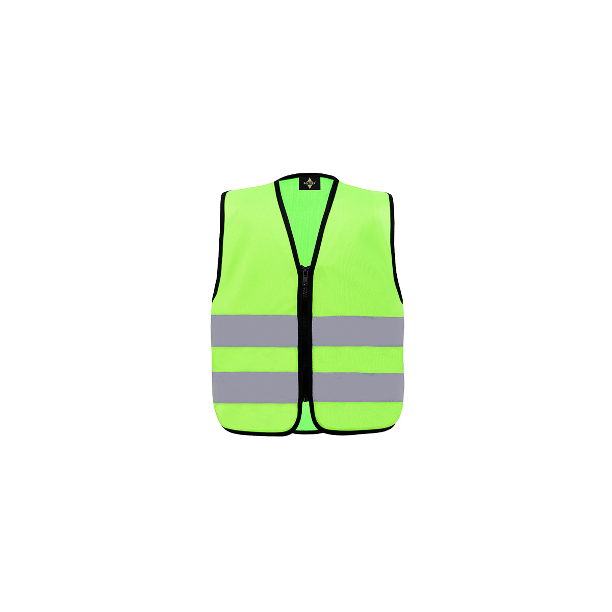 Kids´ Hi-Vis Safety Vest With Front Zipper Aalborg