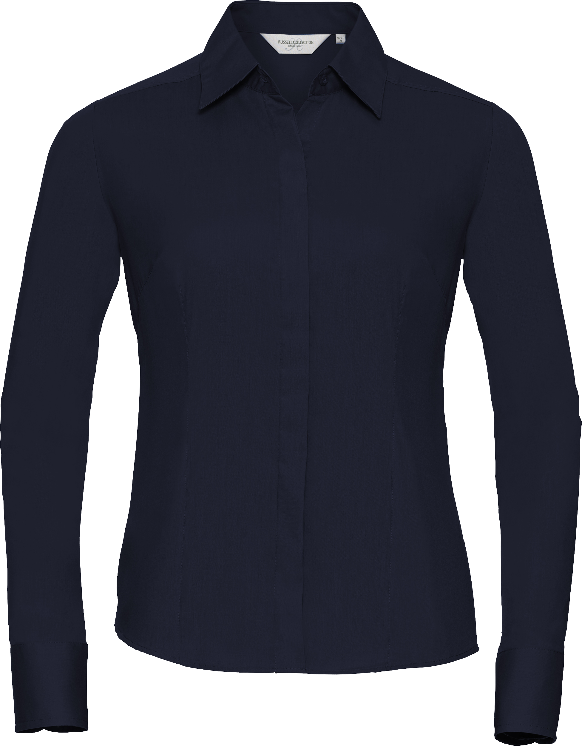 Ladies' Long Sleeve Fitted Polycotton Poplin Shirt