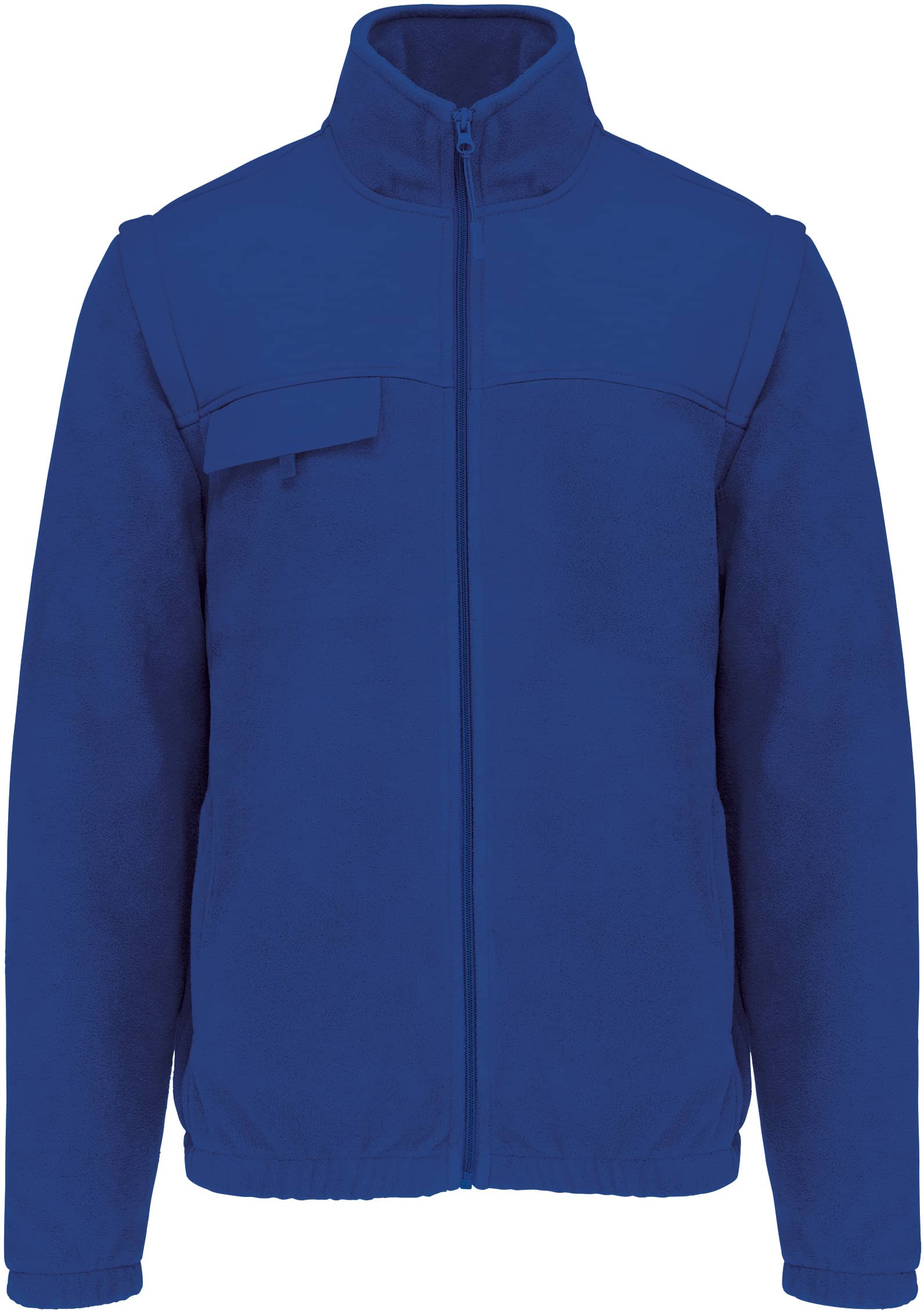Fleecejacke mit abnehmbaren Ärmeln