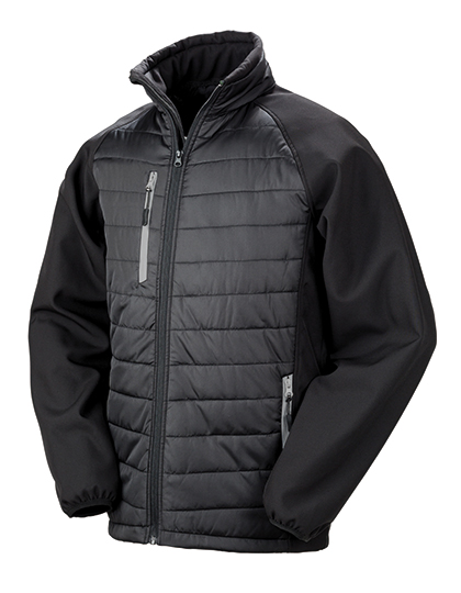 Atmungsaktive recycelte Unisex-Softshelljacke "Compass"