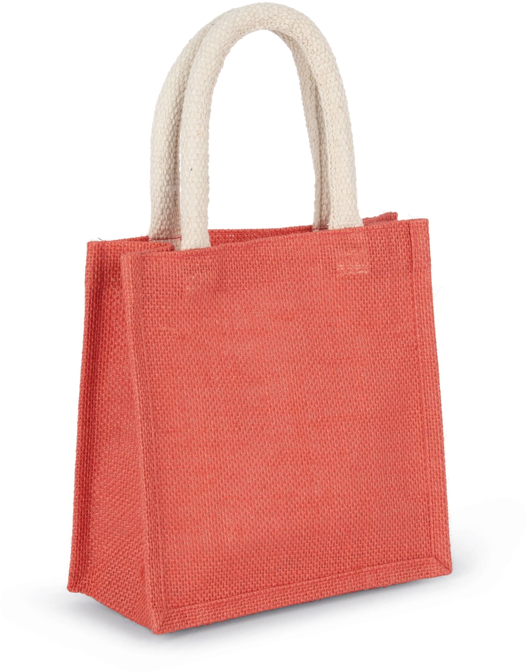 Jutetasche im Cabas-Stil Klein - Bunt