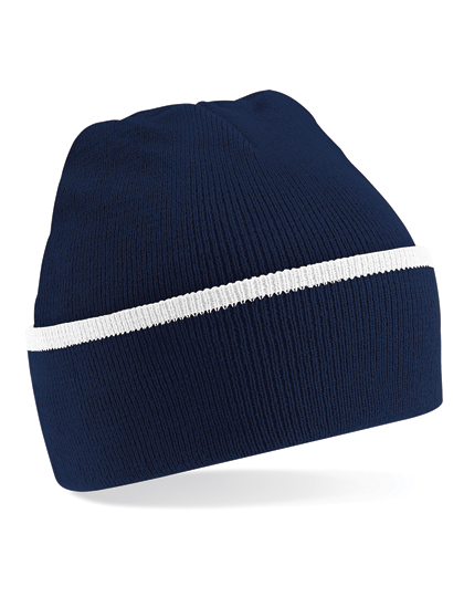 Basic Beanie mit Streifen
