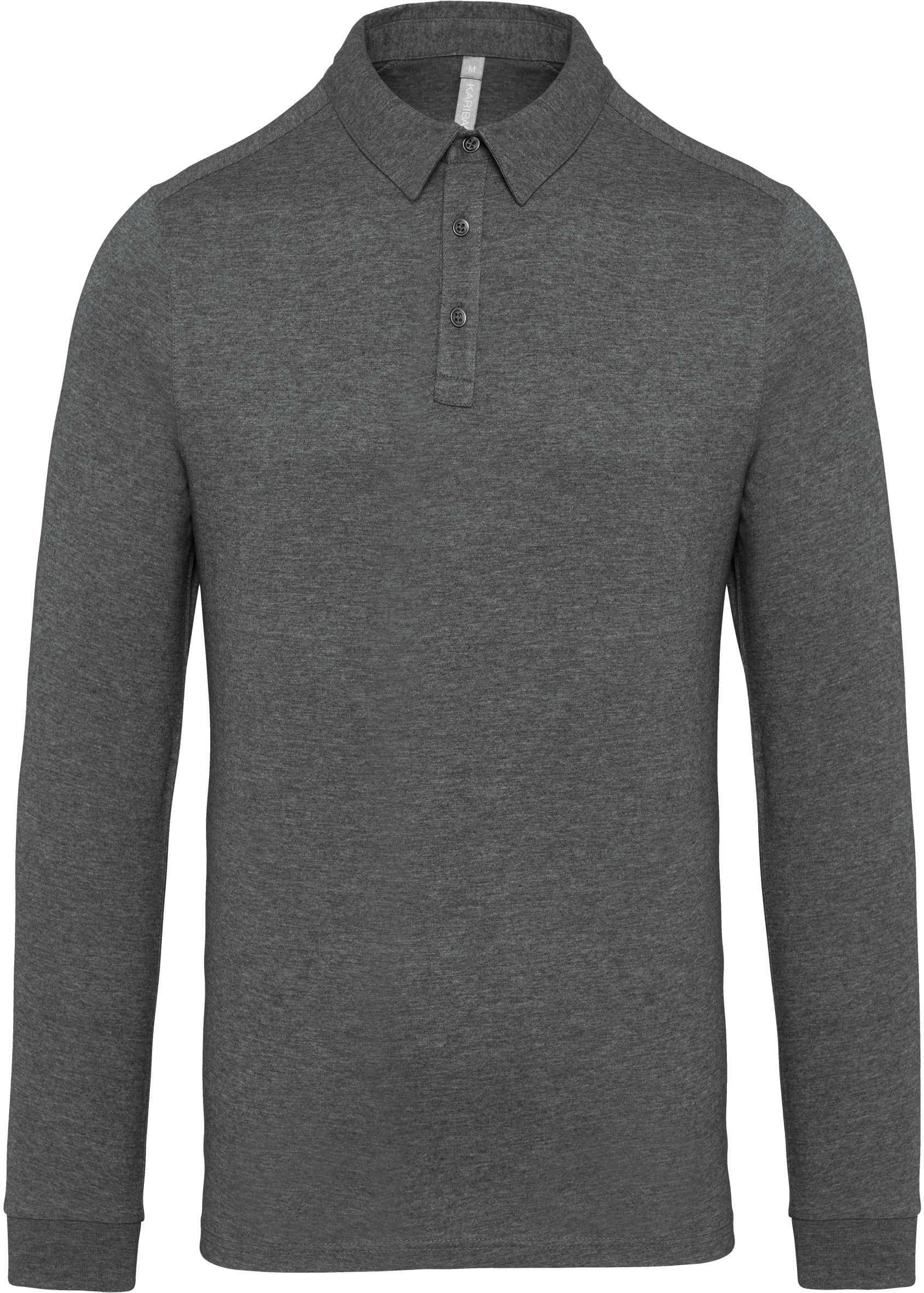 Langarm-Polohemd für Herren aus Jersey