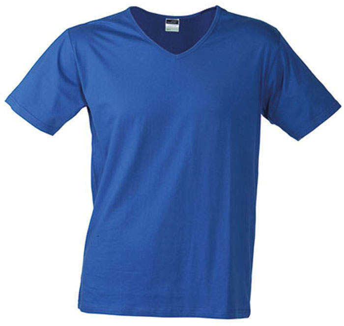 Herren T-Shirt mit V-Ausschnitt in Slim Fit