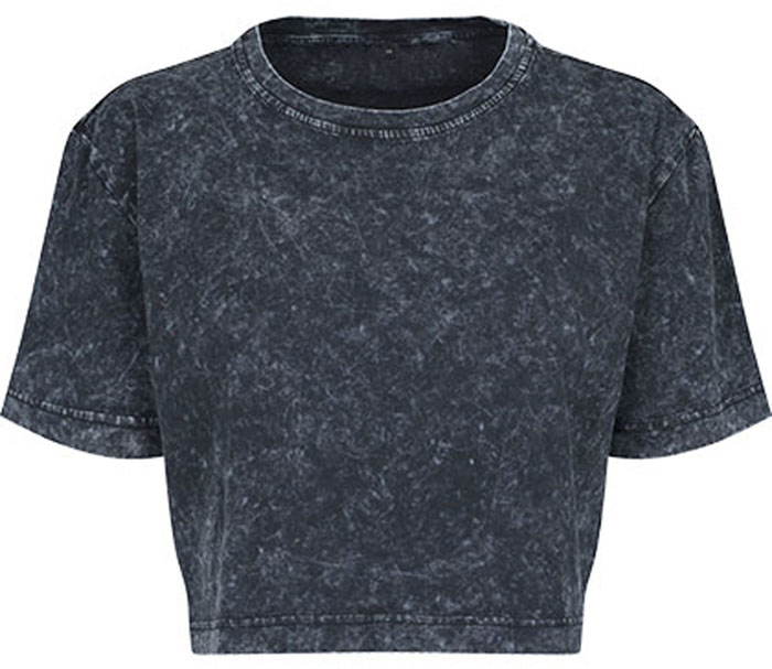 Ladies´ Acid Washed Cropped Tee