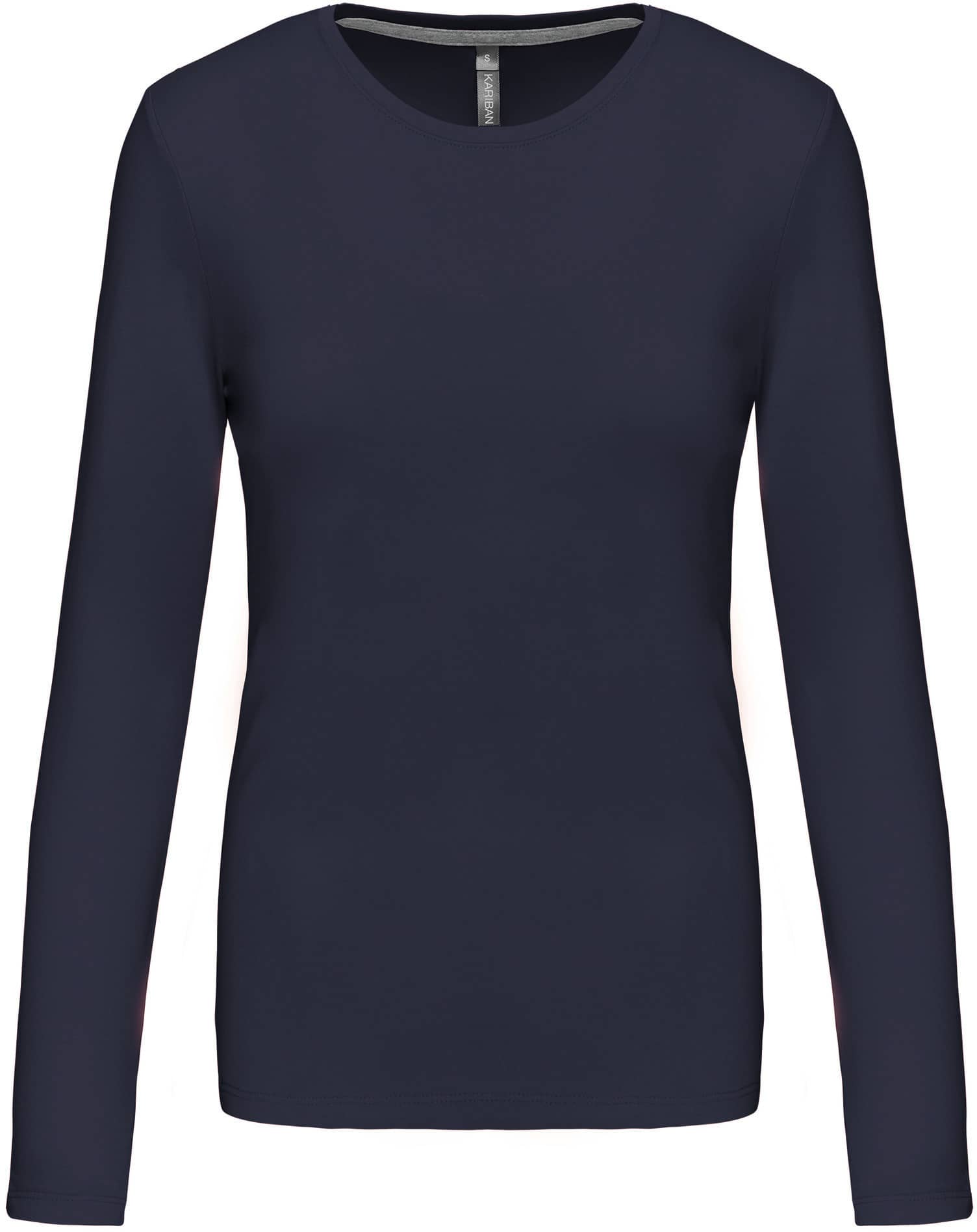 Ladies` Long-sleeved Crew Neck T-shirt
