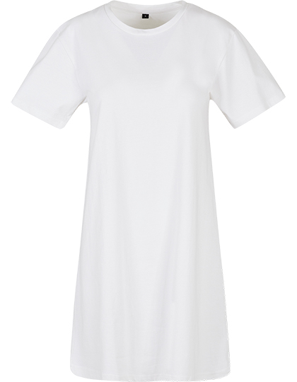 Loose Fit T-Shirt-Kleid mit feinem Rundhalsausschnitt