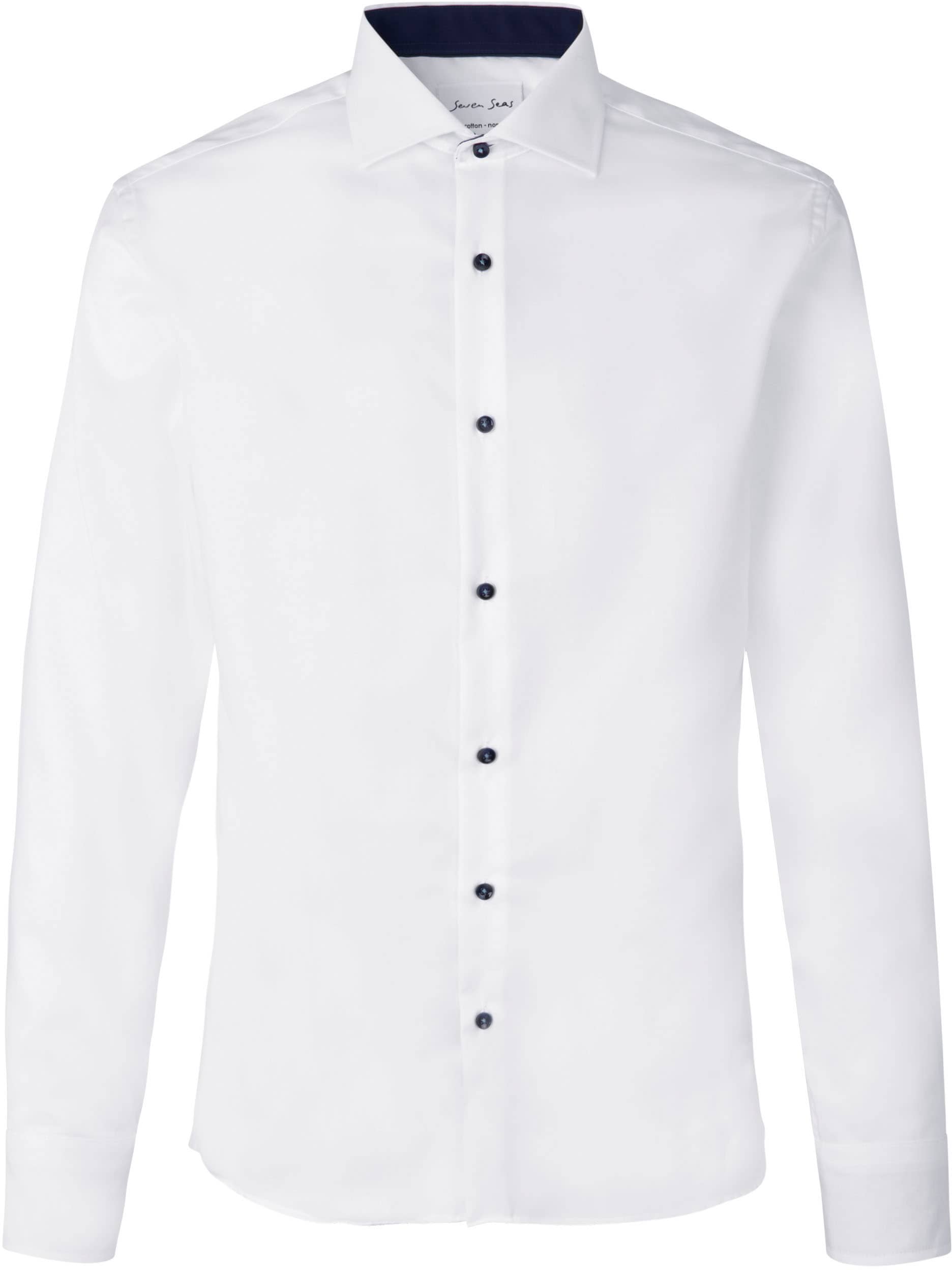 Seven Seas modernes Slim Fit Herren Businesshemd Fine Twill